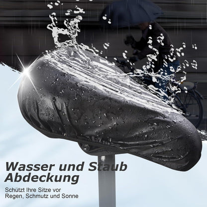Fahrrad Sattelbezug Gel Überzug 28x18cm Schwarz Damen Herren