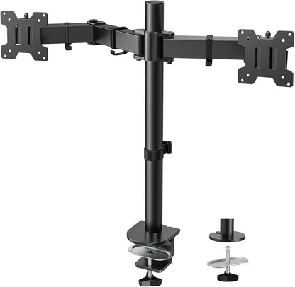 Monitorhalterung für 2 Monitore 13-32 Zoll, Höhenverstellbar