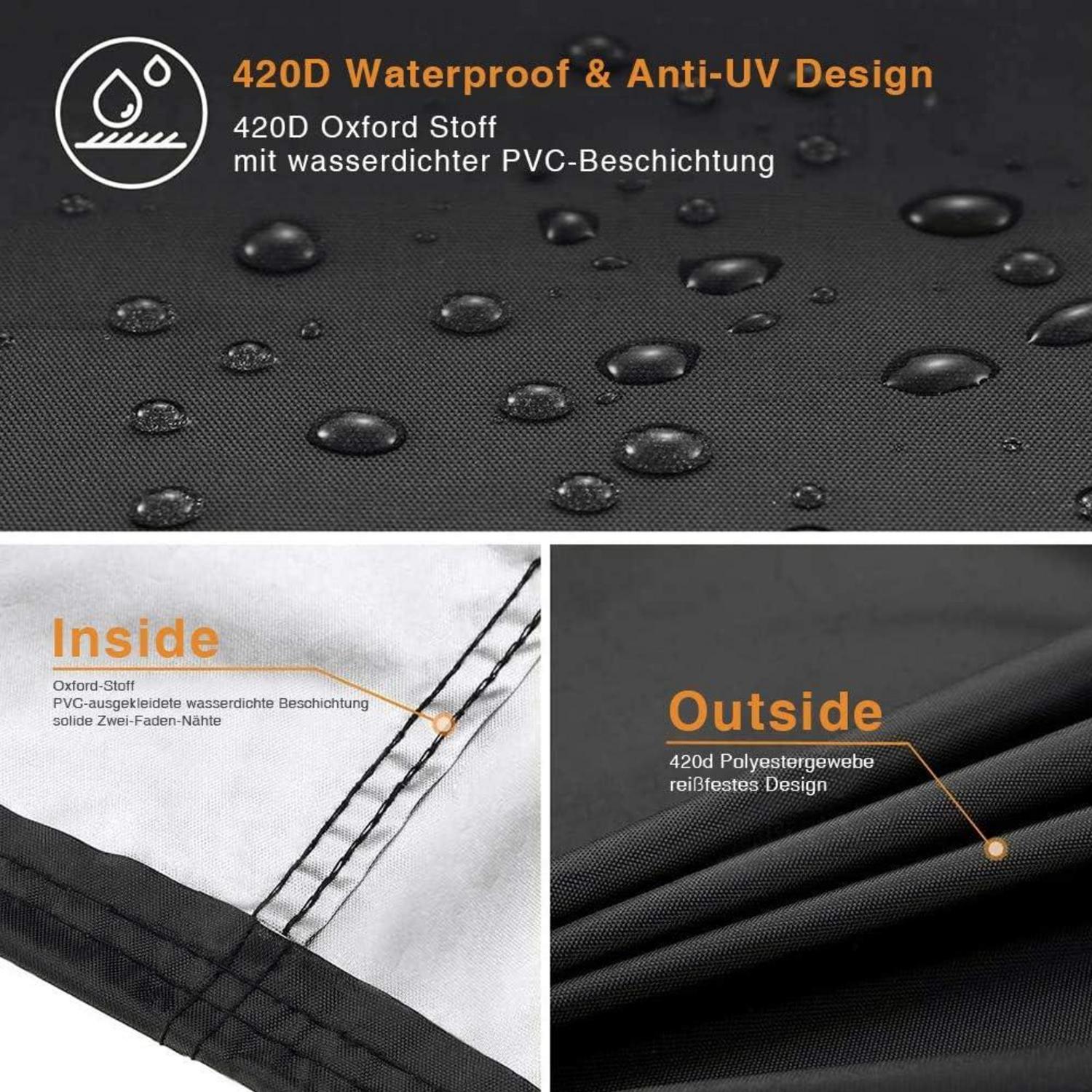 Kugelgrill Abdeckung 70 cm Wetterfest 420D Oxford Winddichte