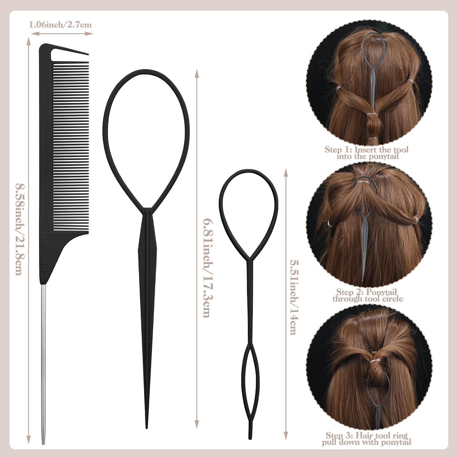 100 Stück Große Seamless Elastische Haargummis Damen Herren Zubehör Stielkamm