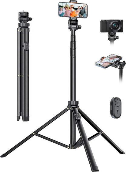 Handy-Stativ Selfie Stick 180cm Fernauslöser Smartphone Samsung DSLR
