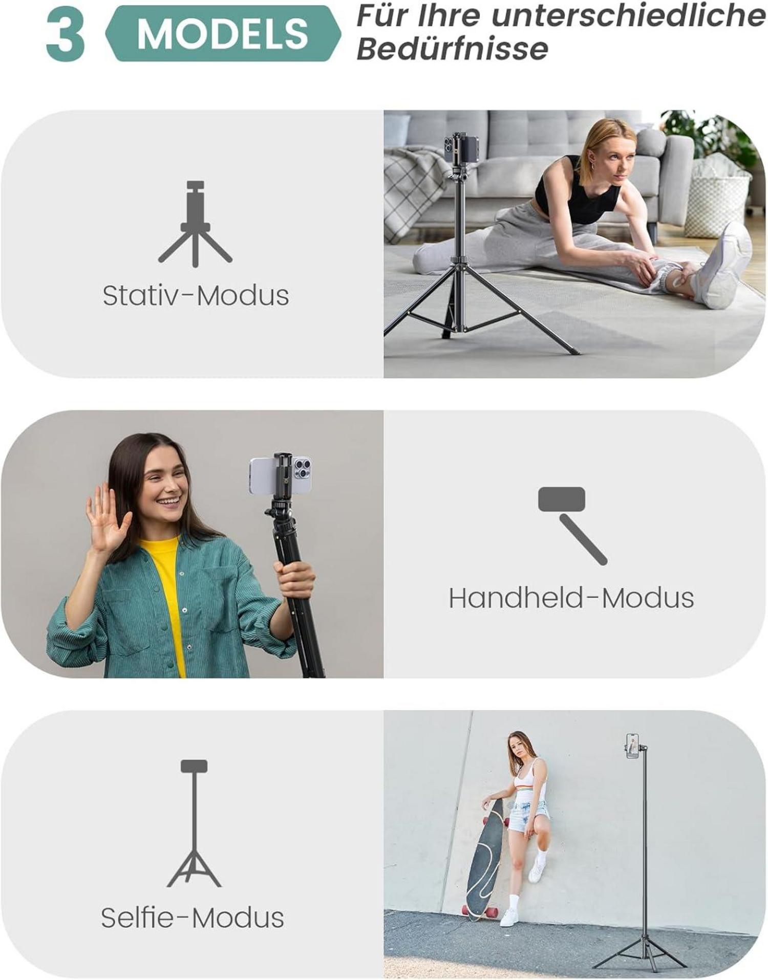 Handy-Stativ Selfie Stick 180cm Verstärktes Smartphone