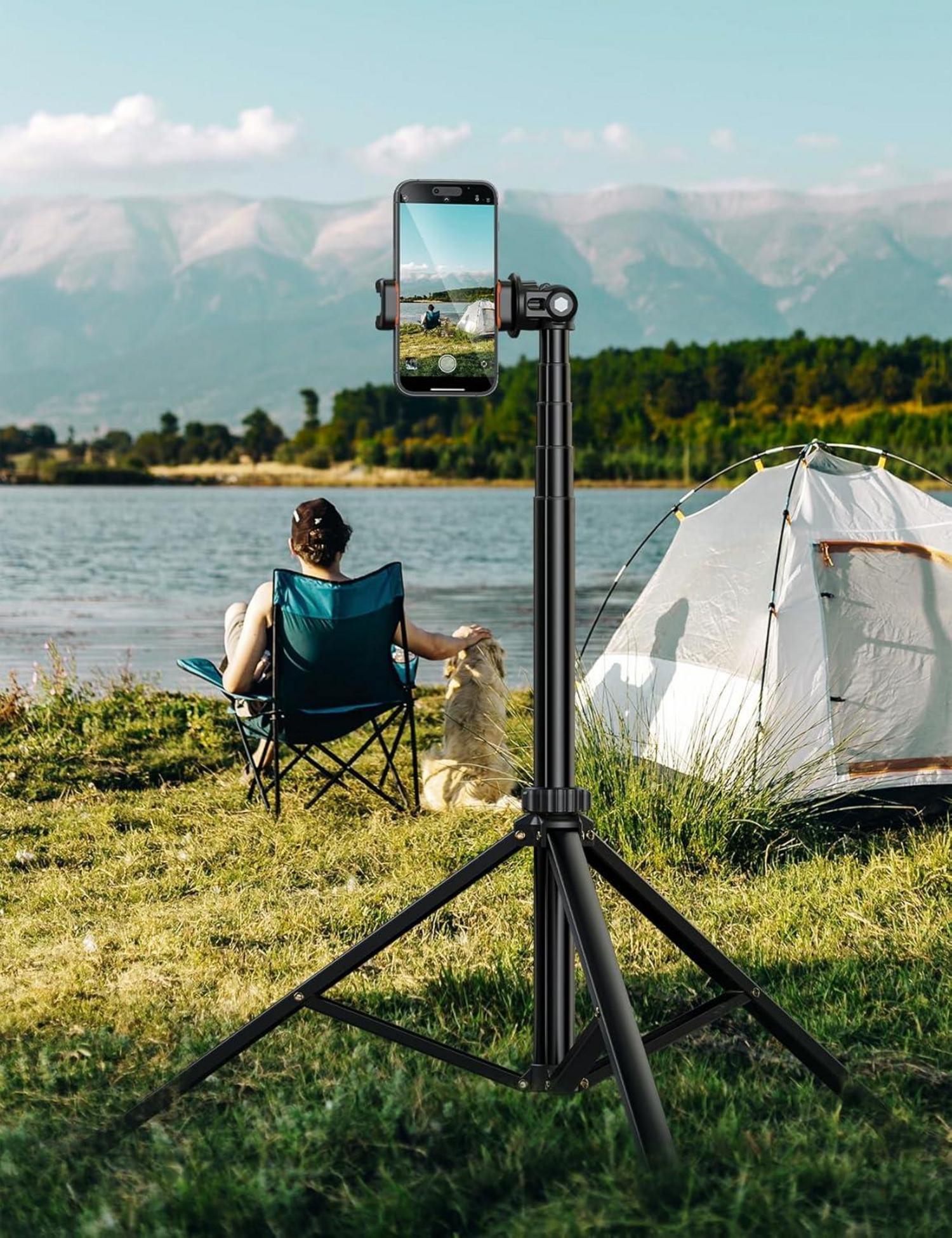 Handy-Stativ Selfie Stick 180cm für Smartphone mit Fernauslöser