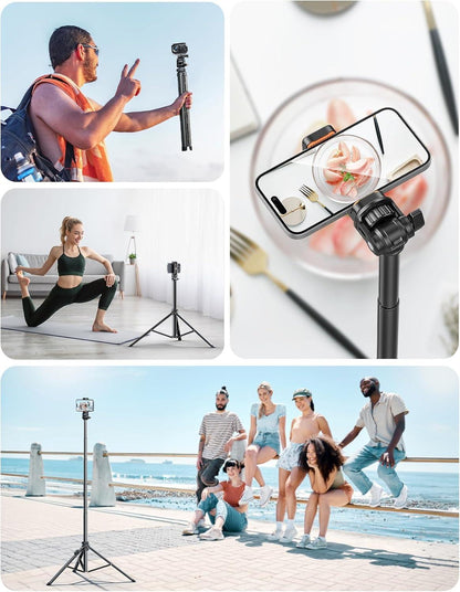Handy-Stativ Selfie Stick 180cm für Smartphone mit Fernauslöser