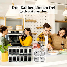 360° Rotation Gewürzgläser Eckig Set 6 Gewürzdosen 120ml aus