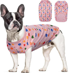 Hunde Pullover Atmungsaktives Chihuahua Shirt Charmantes Herz-Muster