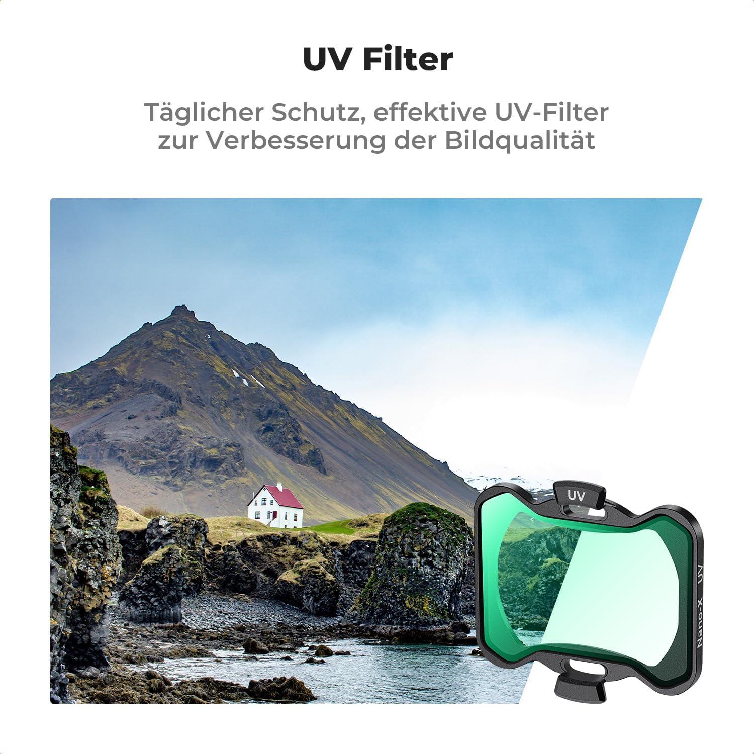 K&F Concept Avata 2 ND Filter Set UV PL ND8 ND16 ND32 ND64 Filter 6 Stk DJI Avata 2 UV PL ND16
