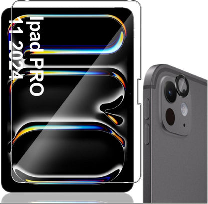 Displayschutzfolie iPad Pro 11 Panzerglas + Kameraschutz 2024