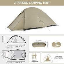 Naturehike Cloud-Up Pro 2 Personen Campingzelt Wasserdicht