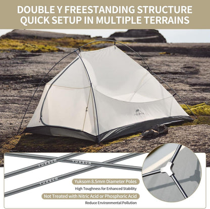 Naturehike Cloud-Up Pro Zelt 2 Personen Leicht Wasserdichtes Kuppelzelt