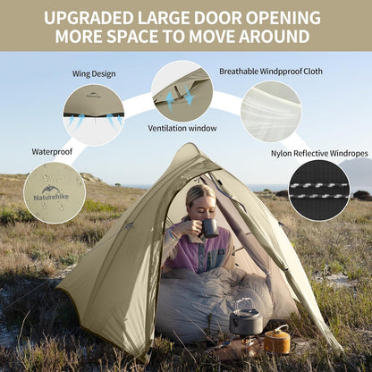 Naturehike Cloud-Up Pro Zelt 2 Personen Campingzelt Leicht Winddicht Wasserdicht