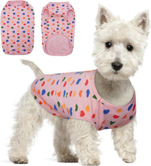 Hundepullover Atmungsaktives Hunde Shirt Rosa Herz