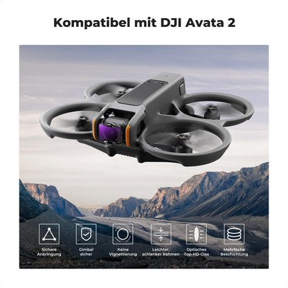 K&F Concept Avata 2 ND Filter Set ND8 ND16 ND32 ND64 4 Stück