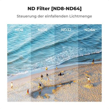 ND Filter Set für DJI Avata 2, ND8 ND16 ND32 ND64, 4 Stück