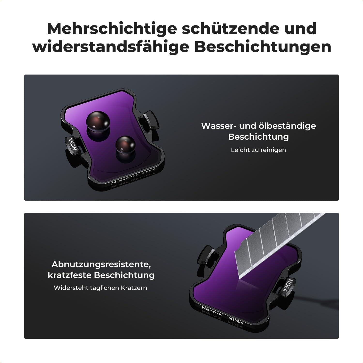 Avata 2 ND Filter Set 4 Stück ND8 ND16 ND32 ND64 DJI kompatibel
