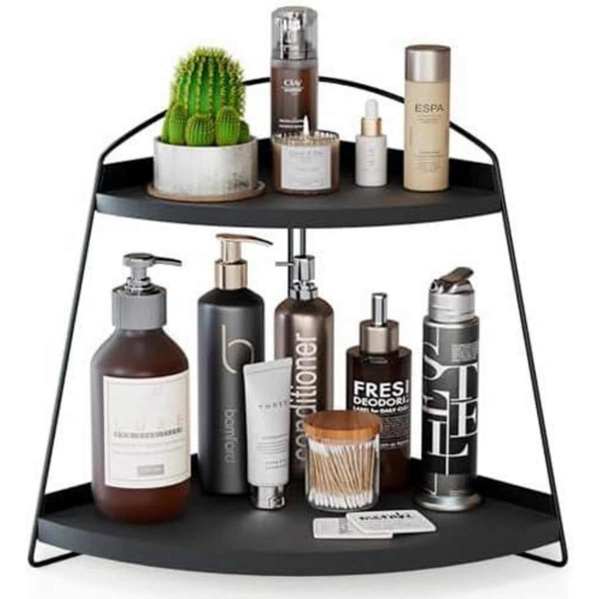 Eckregal 2 Etagen – Küchen & Badezimmer Organizer