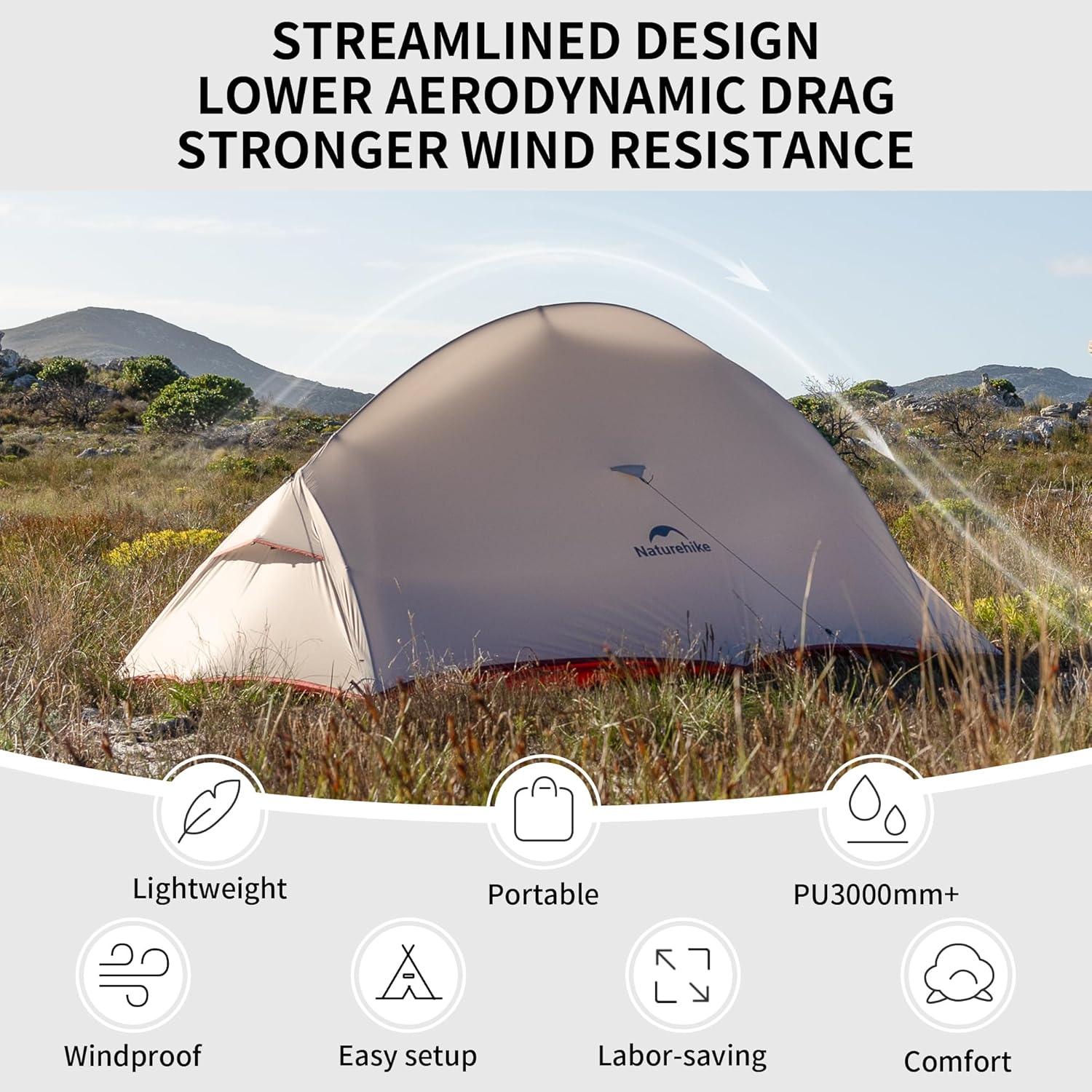 Naturehike Cloud-Up Pro 2-Personen Leichtes Campingkuppelzelt
