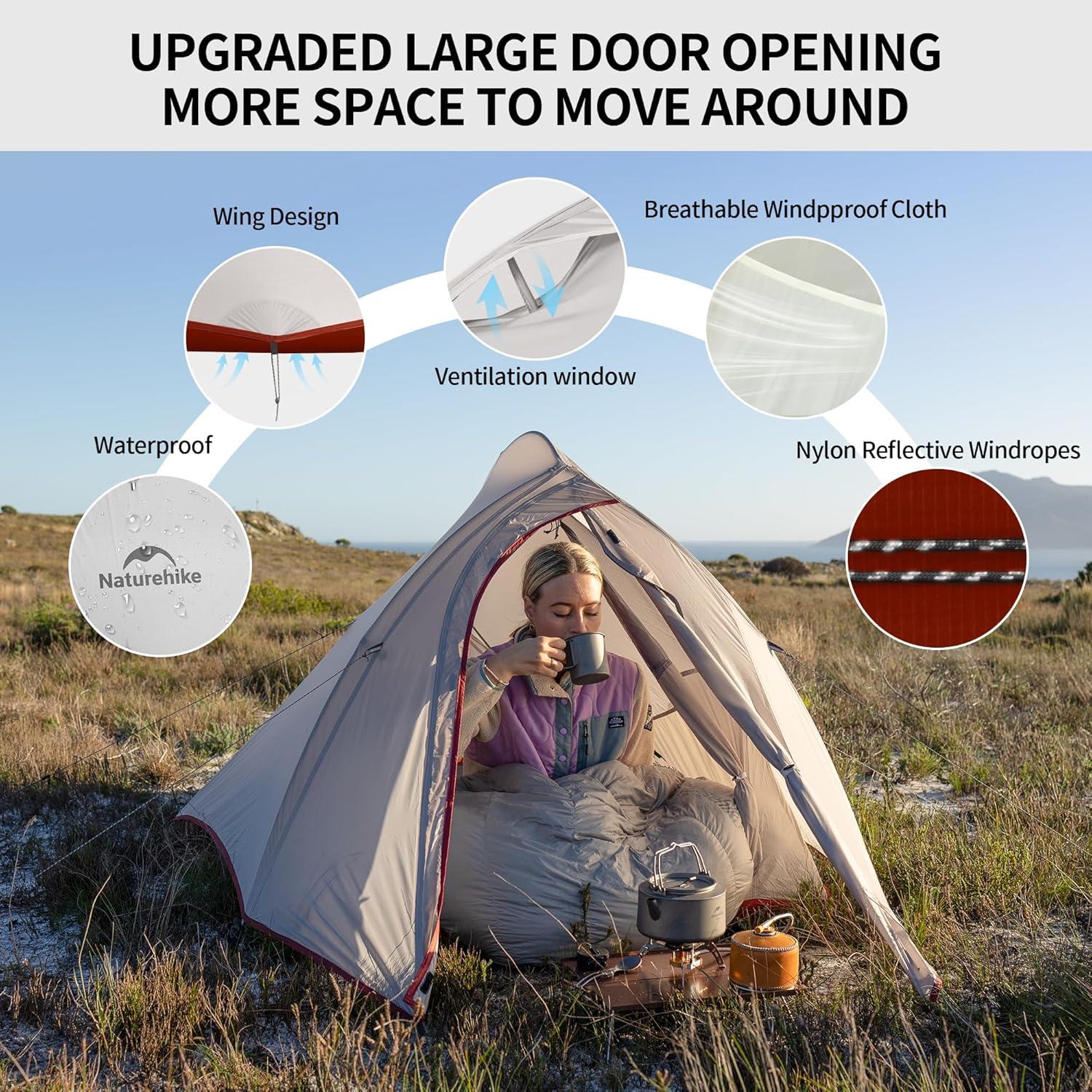 Naturehike Cloud-Up 2-Personen Campingzelt Leicht Winddicht Wasserdicht