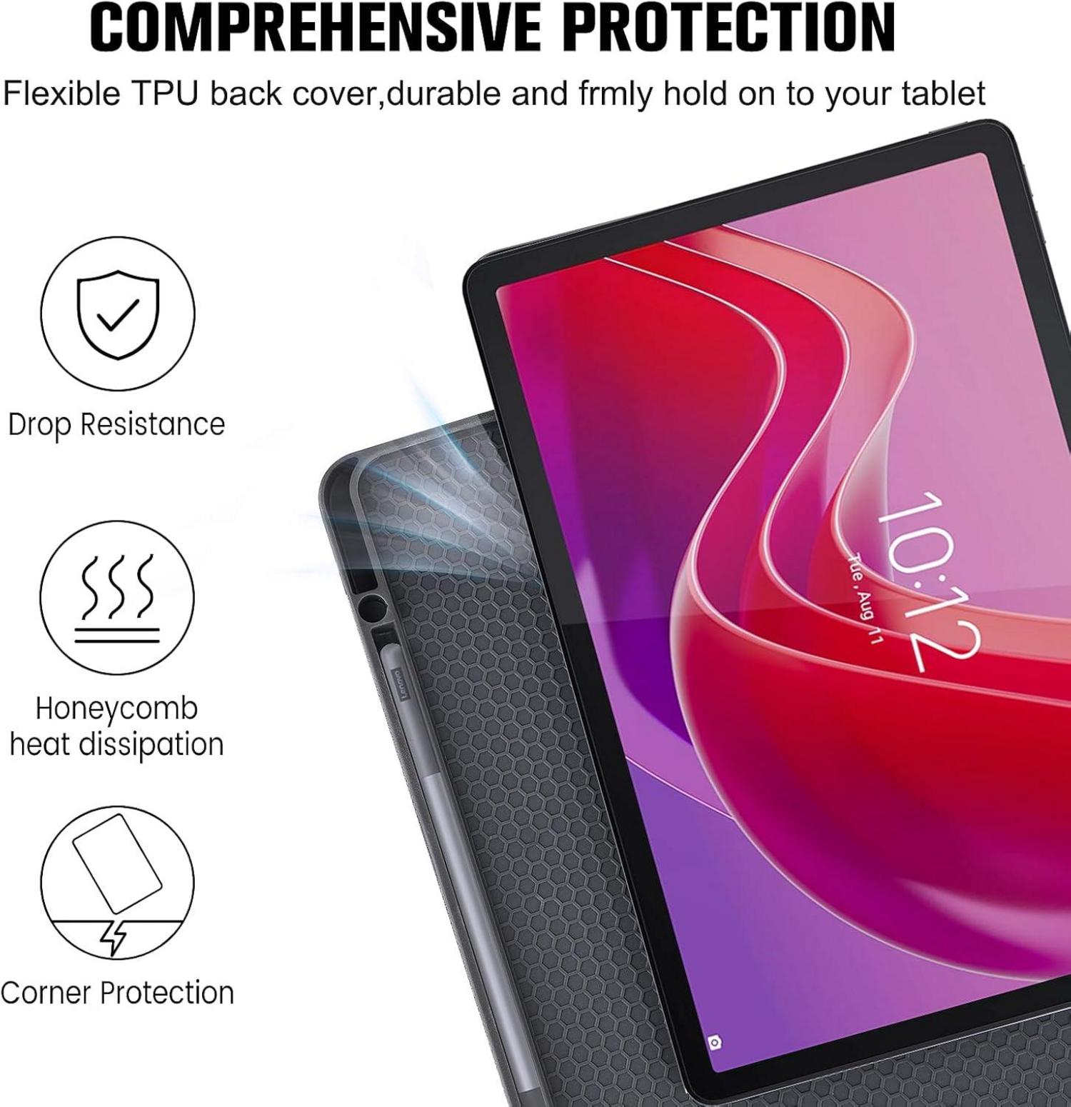 Schutzhülle für Lenovo Tab M11 11 Zoll mit Stifthalter Marineblau