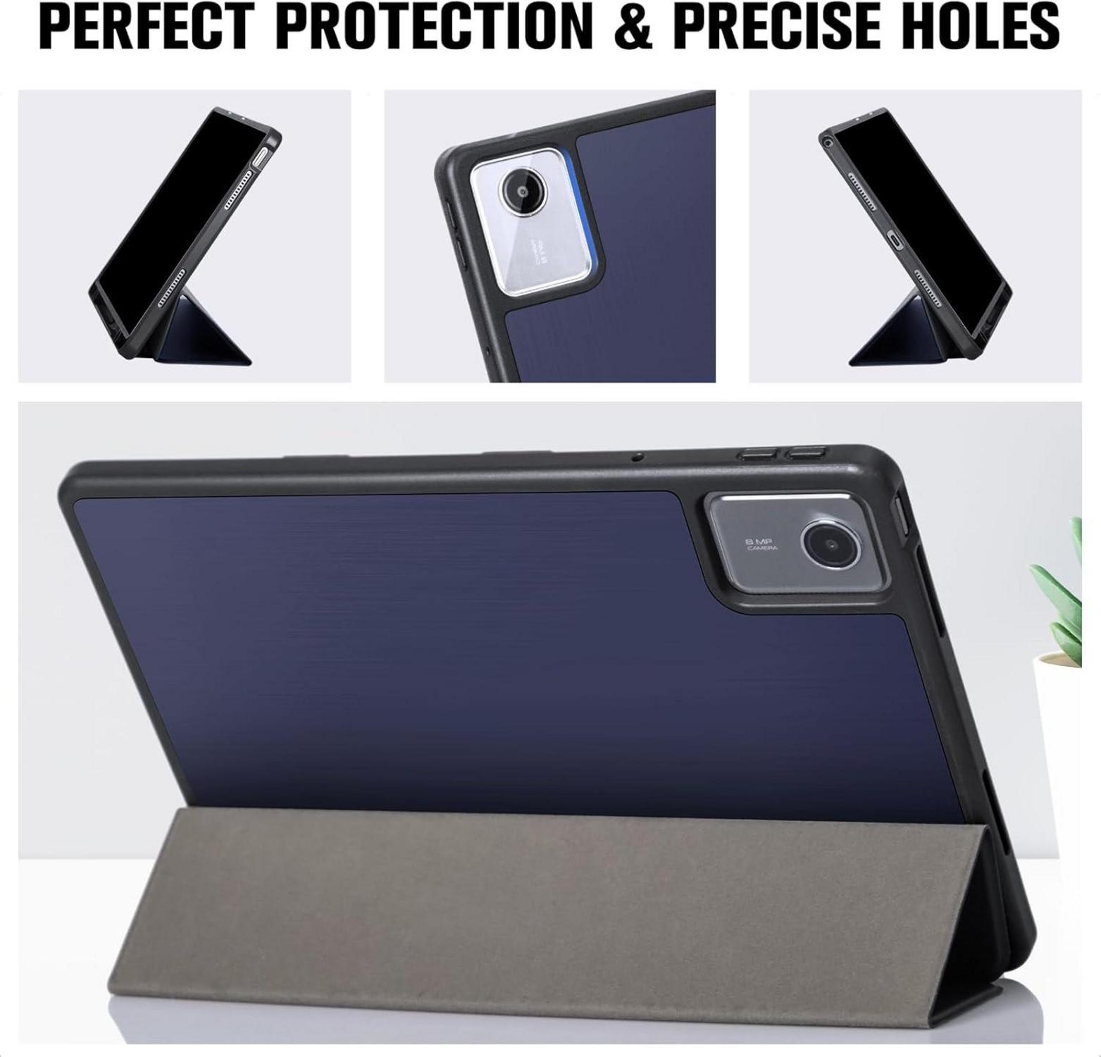 Hülle für Lenovo Tab M11 11 Zoll - Weiche TPU Rückseite Ständer Marineblau