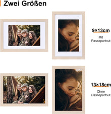 Spotjoy Bilderrahmen 13x18 cm Eiche mit Acrylglas und