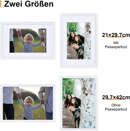 Spotjoy Bilderrahmen DIN A3 29.7x42 cm mit Passepartout