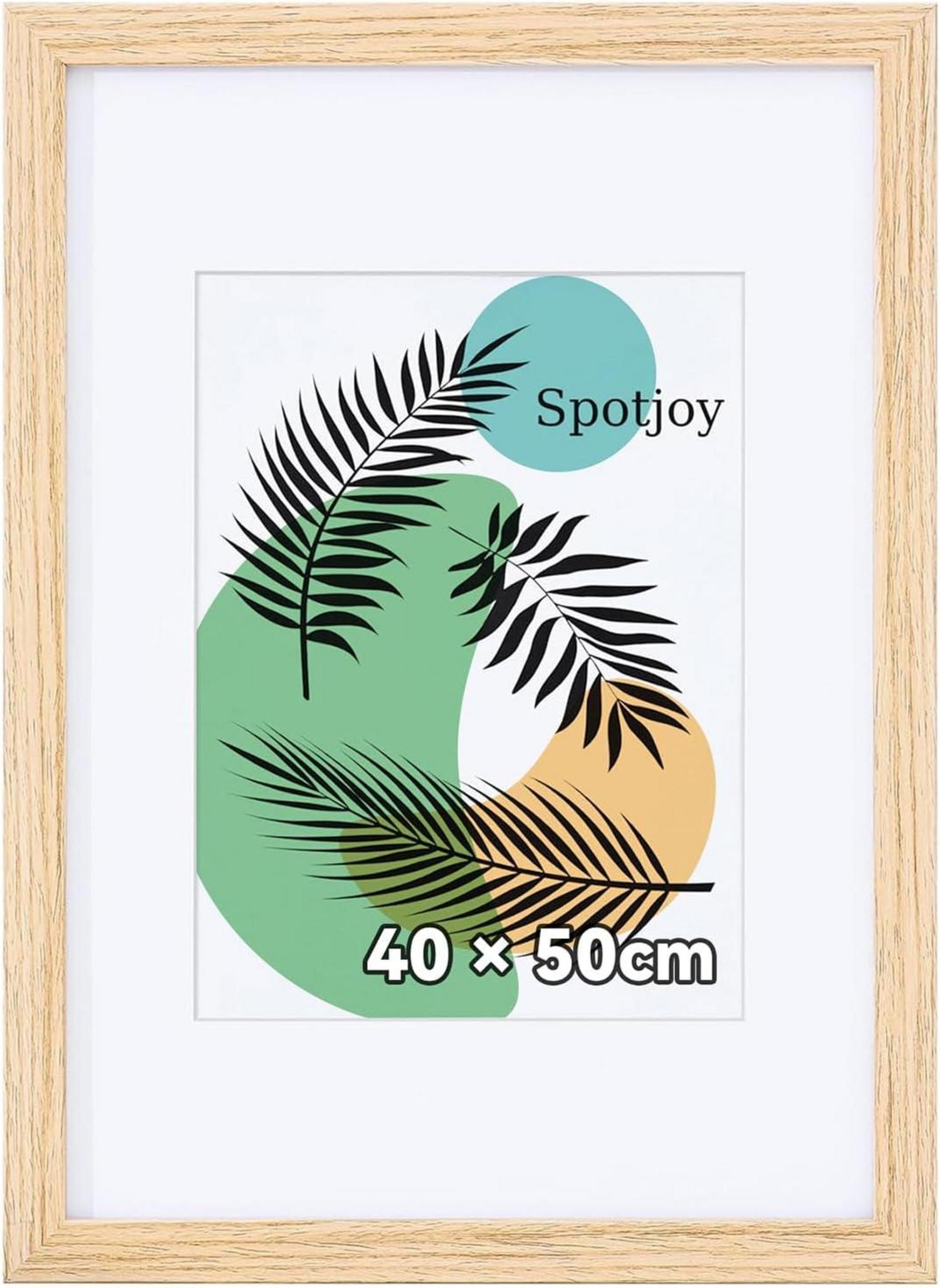 Spotjoy Bilderrahmen 40x50 cm Fotorahmen Posterrahmen mit Passepartout