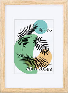 Spotjoy Bilderrahmen 40x50 cm Fotorahmen Posterrahmen mit Passepartout