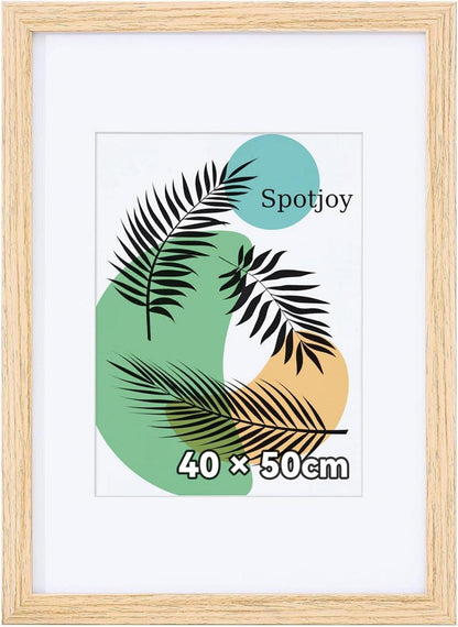 Spotjoy Bilderrahmen 40x50 cm Fotorahmen Posterrahmen mit Passepartout