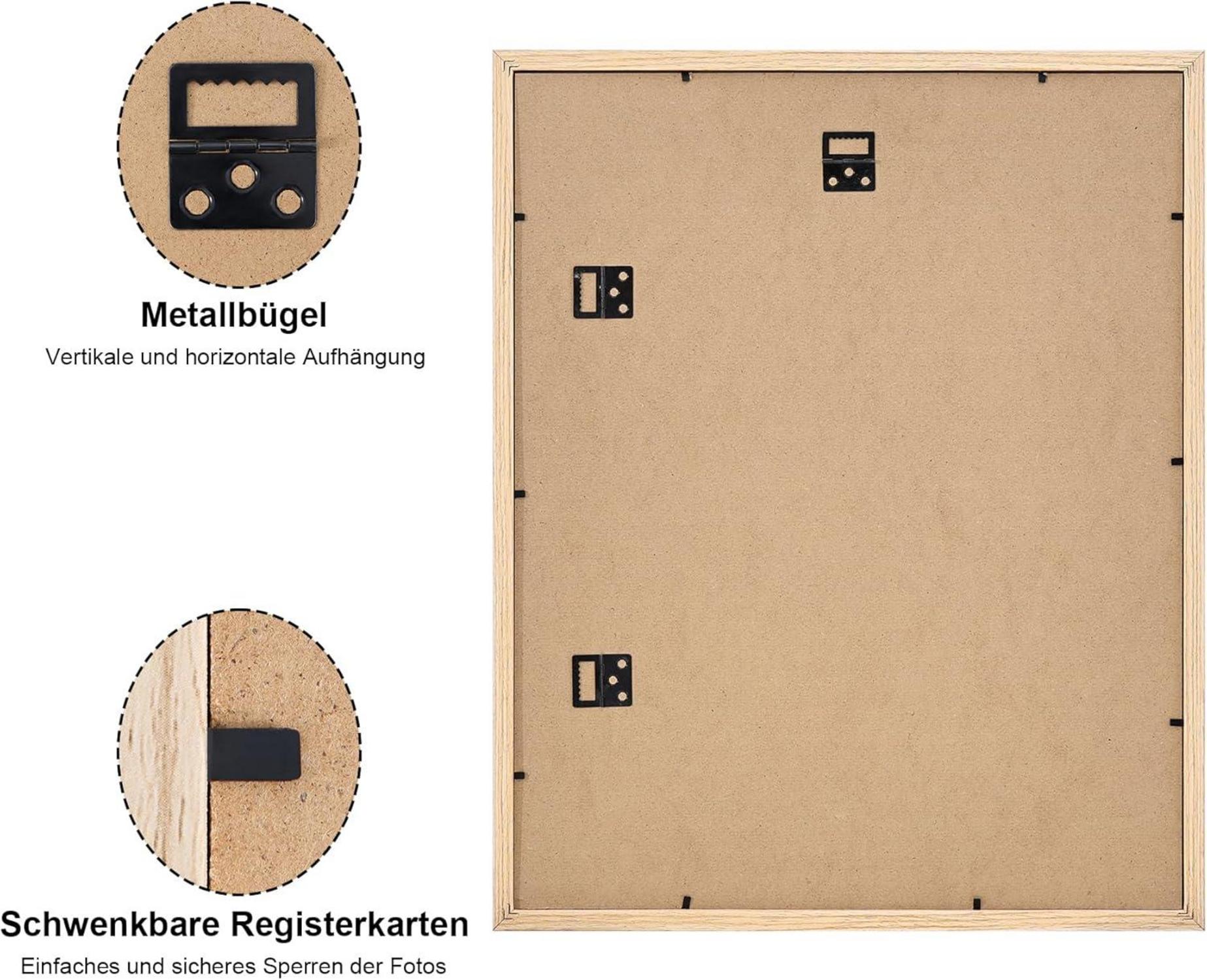 Spotjoy Bilderrahmen 40x50 cm Fotorahmen Posterrahmen mit Passepartout