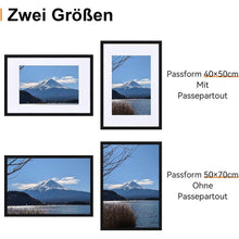 Großer Bilderrahmen 50x70 cm Holz mit Acrylglas Eiche