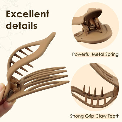 Blooms Haarklammer Groß Damen 3 Stück Rutschfest Französische Haarspange