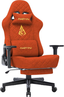 Ergonomischer Gaming Stuhl mit Massagefunktion und Fußstütze