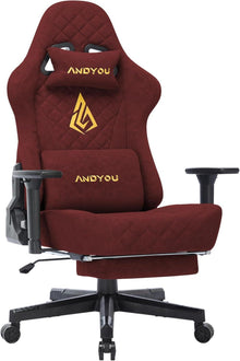Ergonomischer Gaming Stuhl Racing Chair mit Fußstütze