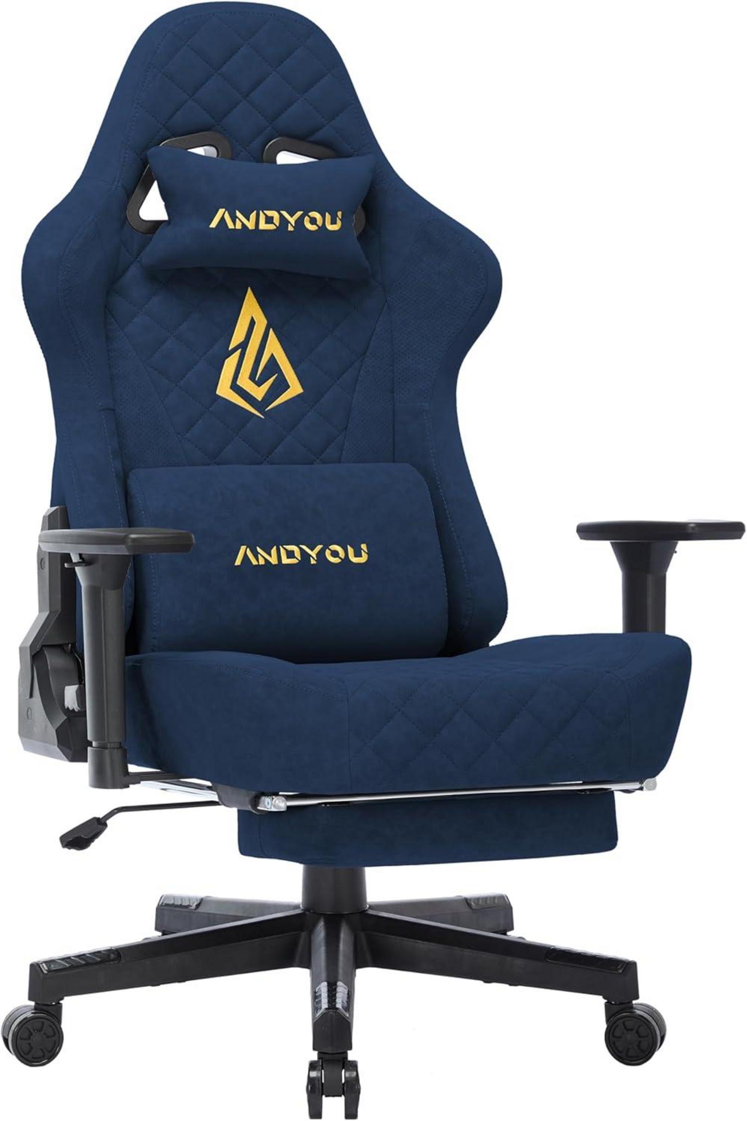 Ergonomischer Gaming Stuhl mit Massagefunktion und verstellbaren