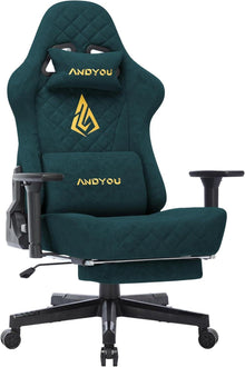 Gaming Stuhl Racing Gamer Sessel ergonomisch verstellbar Grün