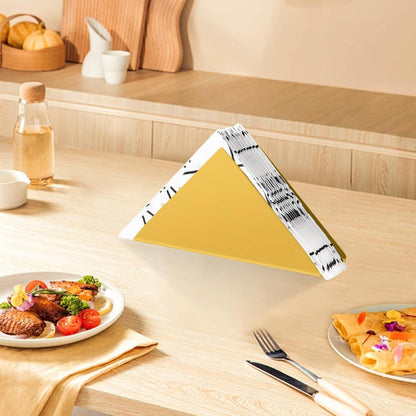 Serviettenhalter Gold Metall Dreieckig Stand Tisch Organisation Küche Party