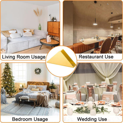 Serviettenhalter Gold Metall Dreieckig Stand Tisch Organisation Küche Party