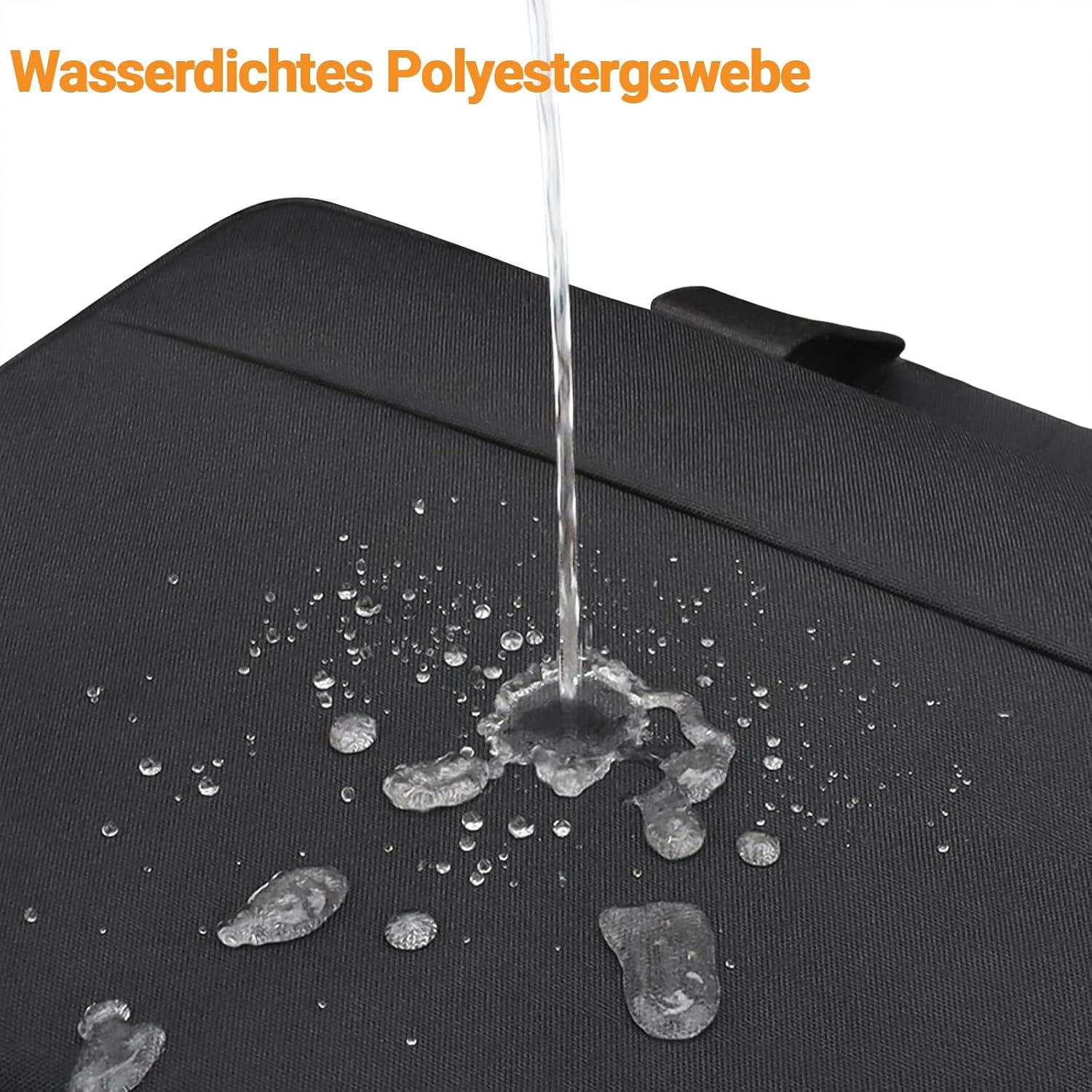 TECOOL 17,3 Zoll Laptoptasche Schultertasche für 17-17,3 Zoll Laptop Notebook Stoßfest Wasserdicht Schwarz
