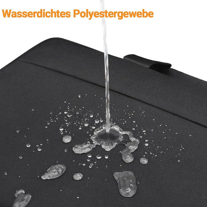 TECOOL 17,3 Zoll Laptoptasche Schultertasche für 17-17,3 Zoll Laptop Notebook Stoßfest Wasserdicht Schwarz