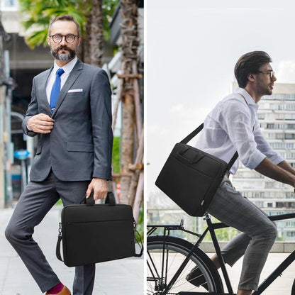 17,3 Zoll Laptoptasche Schultertasche Schwarz Stoßfest Wasserdicht - Kompatibel
