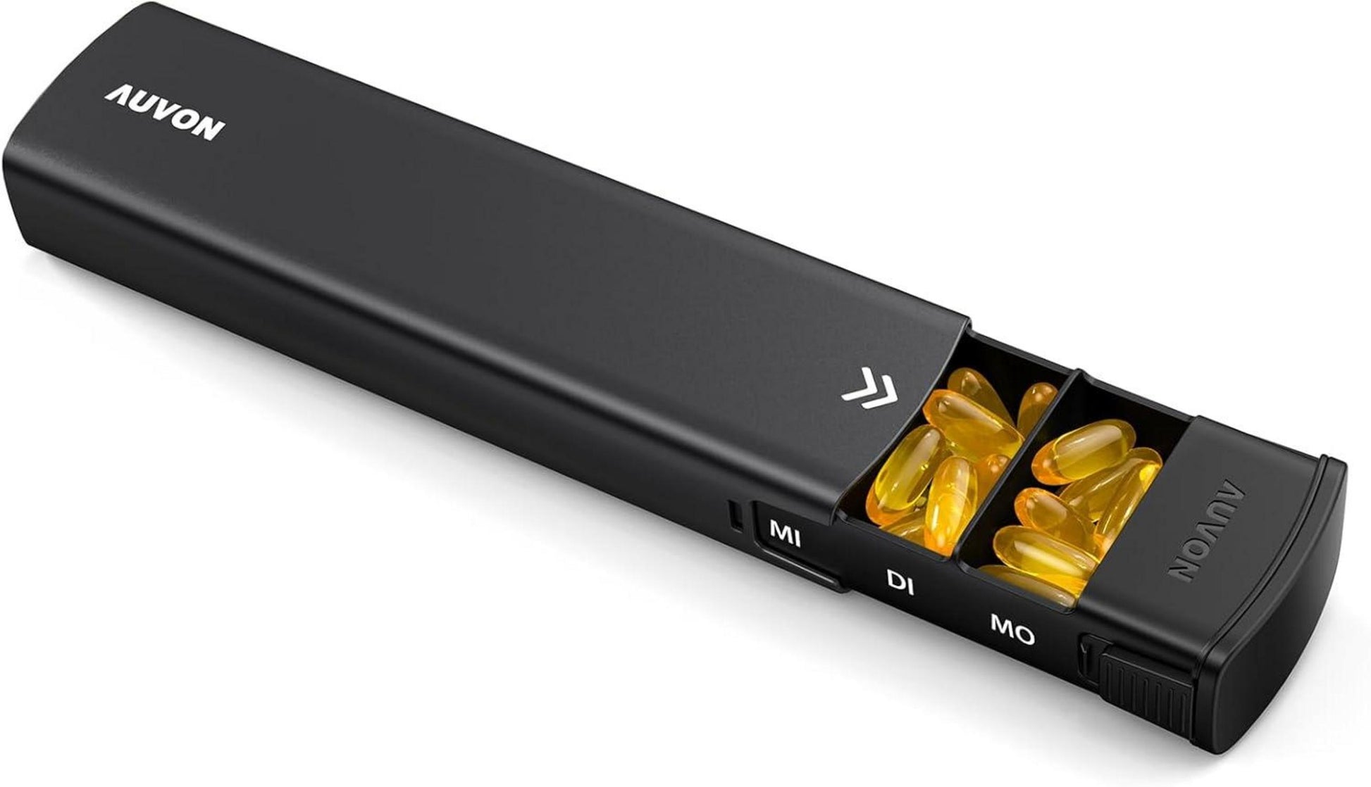 Tablettenbox 7 Tage Aluminium Schiebedesign Pillendose BPA-frei