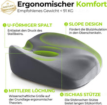 AUVON Gedächtnisschaum-Sitzkissen U-förmiges Design Büro