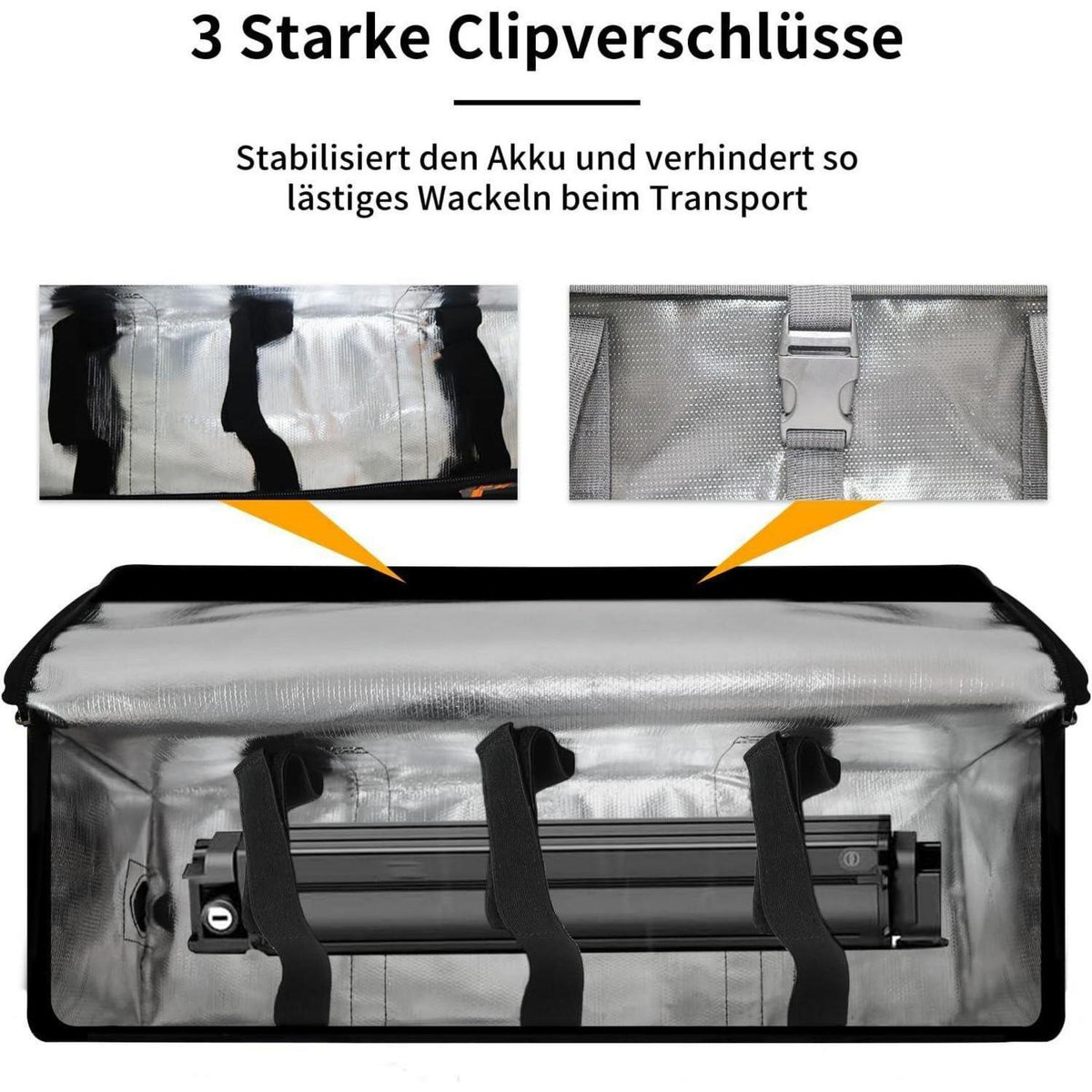 Feuerfeste Ebike Akku Tasche – Sicherer Schutz & Transport