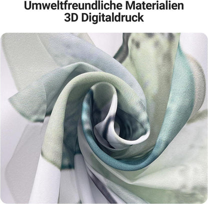 Lerores Duschvorhang Blätter Textil Wasserdicht Beschwerter Saum