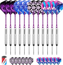 Professionelle Dartpfeile Set mit Metallspitze und Flights