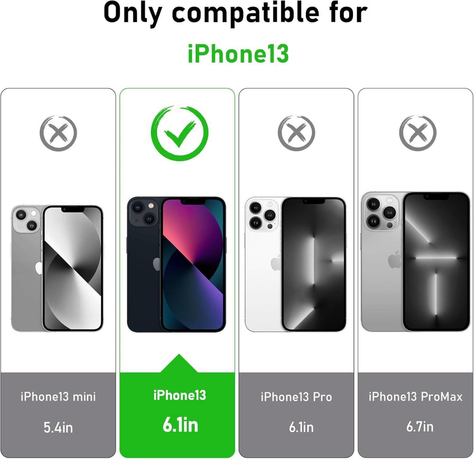 iPhone 13 Hülle 360 Grad mit Glas Stoßfänger Kameraschutz