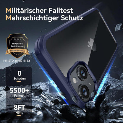 iPhone 13 Hülle 360 Grad Schutz Stoßfest mit Glas Kameraschutz