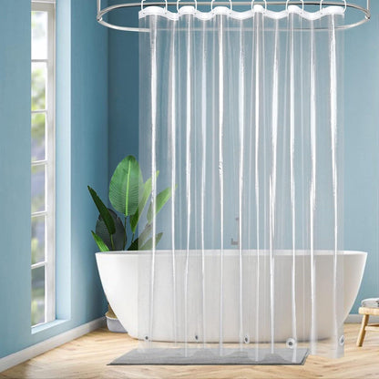 Transparenter Überlänge Duschvorhang 180 x 220 Wasserdicht