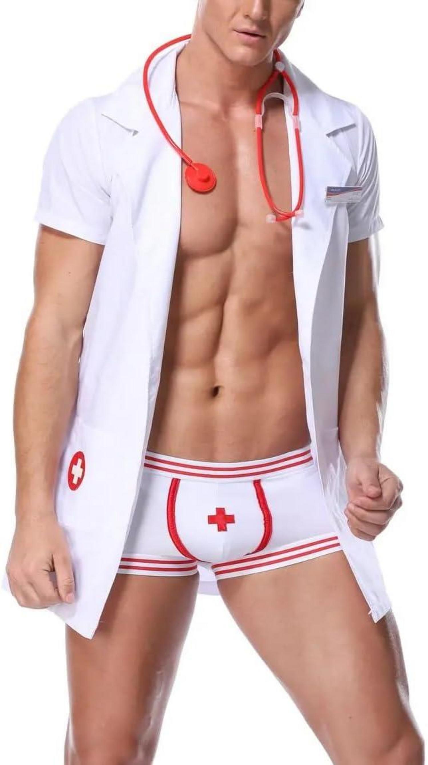 Erotisches Dessous Set Homosexuell Arzt Kostüm Cosplay Sexy Outfit